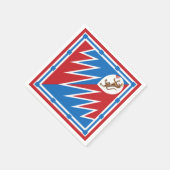 Serviette En Papier Contrada della Pantera (Panther) Palio di Siena (Coin)