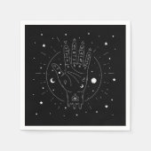 Serviette En Papier Contre Fortune moderne Palmistie Mystique (Devant)