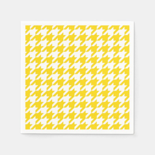 Serviette En Papier Contrôle de la jambe jaune et blanche (Devant)