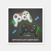 Serviette En Papier Contrôleur de jeu vidéo Jeu d'anniversaire Gamer (Devant)