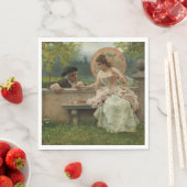 Serviette En Papier Conversation romantique dans le parc (En situation)