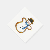 Serviette En Papier Cookie de sucre Snowman Noël hiver Hanoukka (Coin)