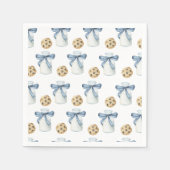 Serviette En Papier Cookie et Lait Anniversaire (Devant)