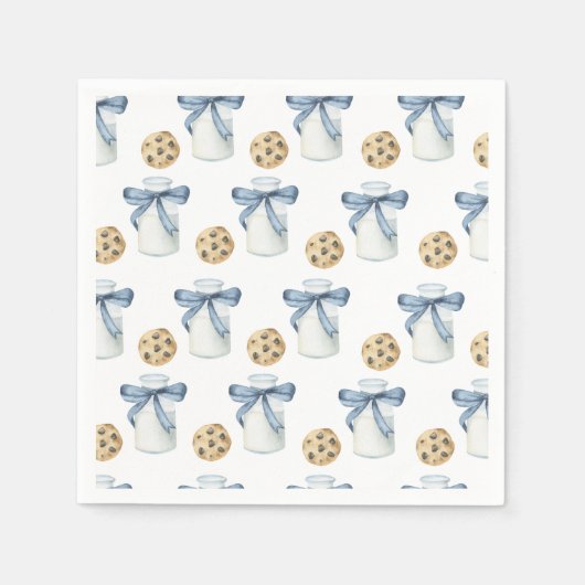 Serviette En Papier Cookie et Lait Anniversaire (Devant)