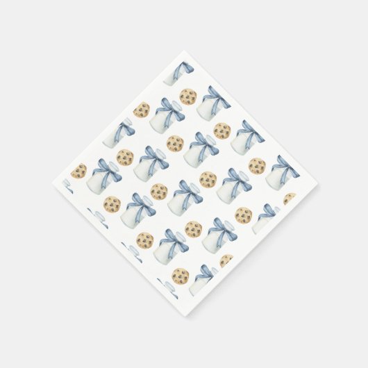 Serviette En Papier Cookie et Lait Anniversaire (Coin)