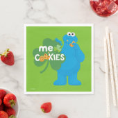 Serviette En Papier Cookie Monster | Amour shamrock (En situation)
