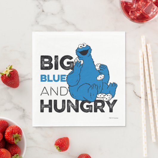 Serviette En Papier Cookie Monster | Big Blue & Hungry (En situation)
