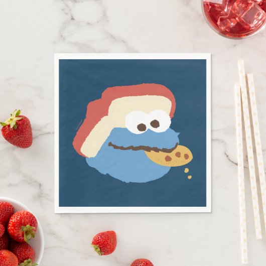 Serviette En Papier Cookie Monster Camp Cookies (En situation)