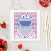 Serviette En Papier Cookie Monster | Cookie Bouton Bas (En situation)
