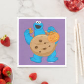 Serviette En Papier Cookie Monster | Costume de biscuits (En situation)