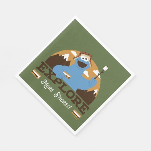 Serviette En Papier Cookie Monster | Explorer plus S'mores (Coin)