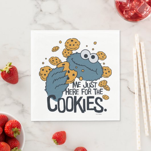 Serviette En Papier Cookie Monster | Me Just Here pour les cookies (En situation)