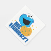Serviette En Papier Cookie Monster | Moi qui ai faim ! (Coin)
