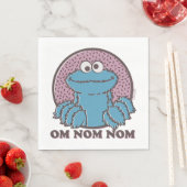 Serviette En Papier Cookie Monster | Om Nom Nom (En situation)