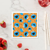 Serviette En Papier Cookie Monster on Cookie Pattern (En situation)