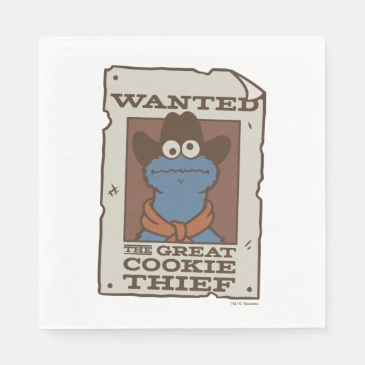 Serviette En Papier Cookie Monster | Poster Recherché (Devant)