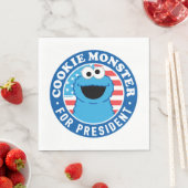 Serviette En Papier Cookie Monster pour le président (En situation)