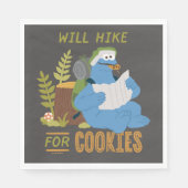 Serviette En Papier Cookie Monster | Randonnée Pour Les Cookies (Devant)