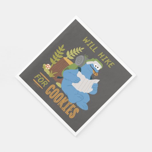 Serviette En Papier Cookie Monster | Randonnée Pour Les Cookies (Coin)