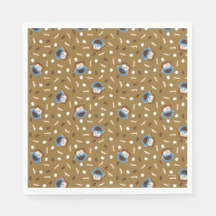 Serviette En Papier Cookie Monster S'mores Motif