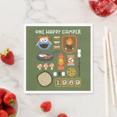 Serviette En Papier Cookie Monster | Un Camper Heureux (En situation)
