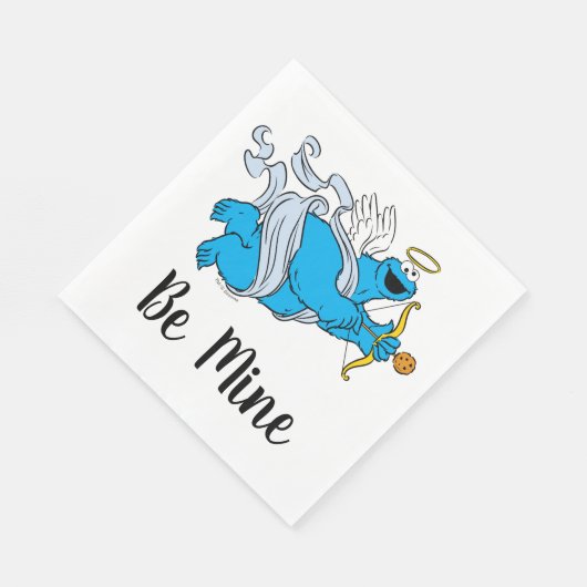 Serviette En Papier Cookie Monster Valentine's Cupid (Coin)