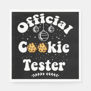 Serviette En Papier Cookie Tester officiel Amateurs de Cookie Noël