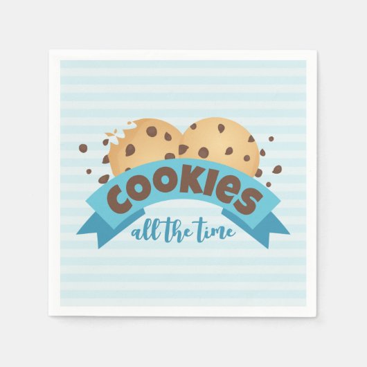 Serviette En Papier Cookies à chips au chocolat serviettes (Devant)