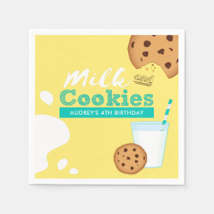 Serviette En Papier Cookies au lait et au chocolat Cookies Anniversair