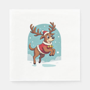 Serviette En Papier Cookies Bulldog Père Noël