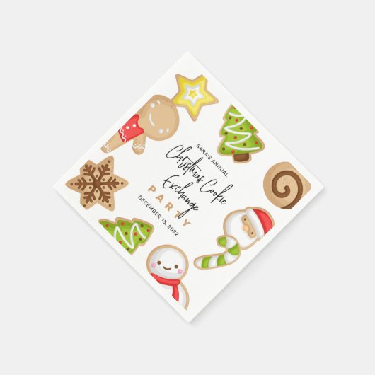 Serviette En Papier Cookies congelés Noël Cookie Exchange Party (Coin)