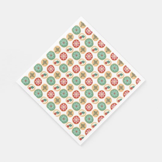 Serviette En Papier Cookies de Noël (Coin)