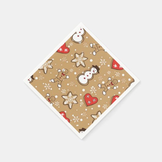 Serviette En Papier Cookies de Noël (Coin)