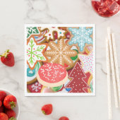 Serviette En Papier Cookies de Noël (En situation)