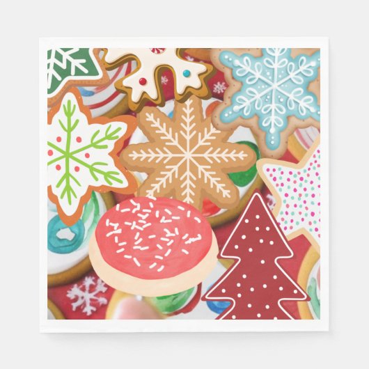 Serviette En Papier Cookies de Noël (Devant)