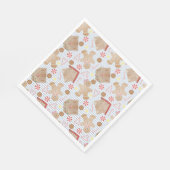 Serviette En Papier Cookies de Noël avec Plaques en papier Bleu (Coin)