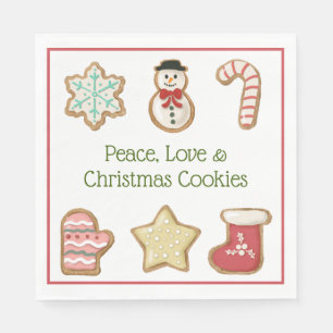 Serviette En Papier Cookies de Noël mignons