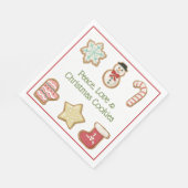 Serviette En Papier Cookies de Noël mignons (Coin)