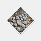 Serviette En Papier Cookies De Sucre De Noël Agricole Sur Bois (Coin)