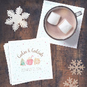 Serviette En Papier Cookies et cocktails Noël Cookie Exchange Blue