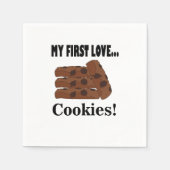Serviette En Papier Cookies My First Love Cookies Biscuit Party (Devant)
