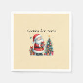 Serviette En Papier Cookies pour Père Noël (Devant)