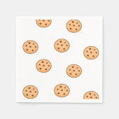 Serviette En Papier cookies sur blanc (Devant)