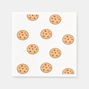 Serviette En Papier cookies sur blanc