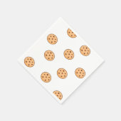 Serviette En Papier cookies sur blanc (Coin)