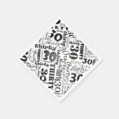 Serviette En Papier Cool 30e anniversaire serviettes (Coin)