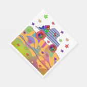 SERVIETTE EN PAPIER COOL À PIED SOUS LES STARS (Coin)