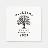 Serviette En Papier Cool Arbre Famille Réunion Été Vacances Route Voya (Devant)