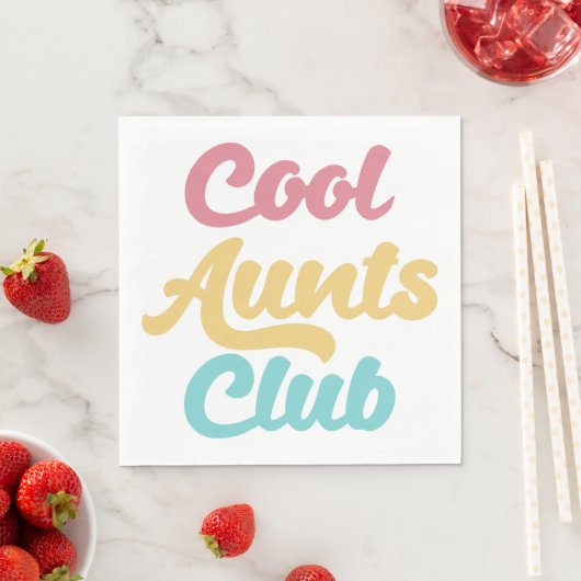 Serviette En Papier Cool Aunts Club II (En situation)