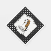 Serviette En Papier Cool Basset Hound chien et lunettes de soleil (tri (Coin)